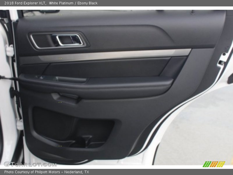 White Platinum / Ebony Black 2018 Ford Explorer XLT