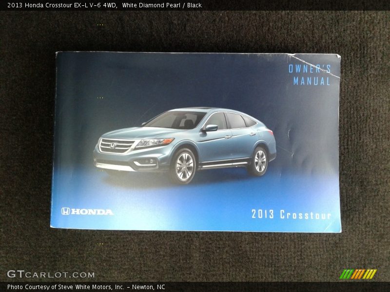 White Diamond Pearl / Black 2013 Honda Crosstour EX-L V-6 4WD
