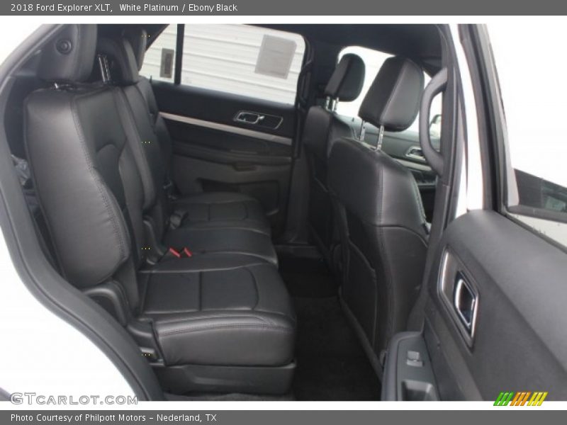 White Platinum / Ebony Black 2018 Ford Explorer XLT
