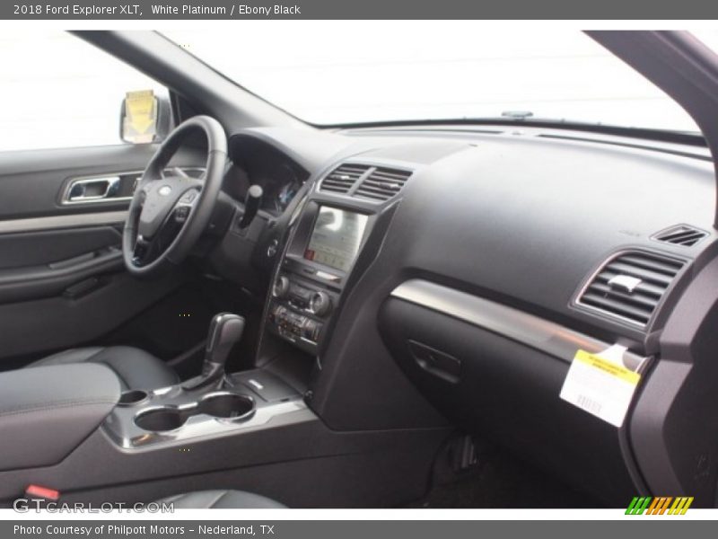 White Platinum / Ebony Black 2018 Ford Explorer XLT