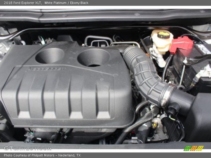 White Platinum / Ebony Black 2018 Ford Explorer XLT