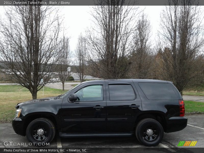 Black / Ebony 2012 Chevrolet Tahoe Police