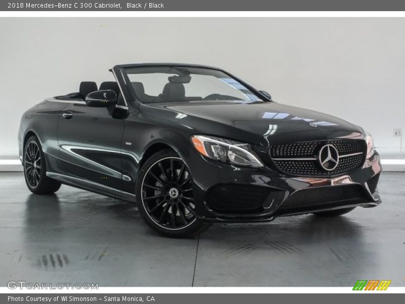 Black / Black 2018 Mercedes-Benz C 300 Cabriolet
