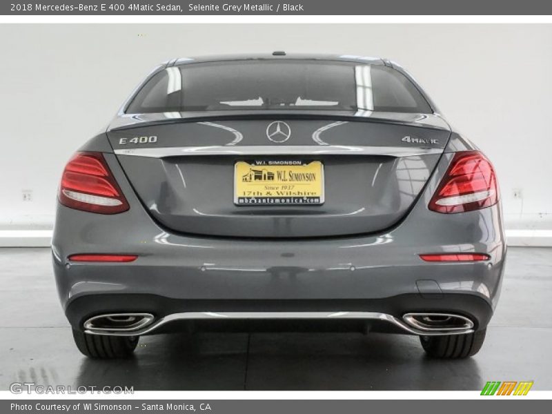 Selenite Grey Metallic / Black 2018 Mercedes-Benz E 400 4Matic Sedan