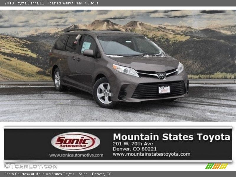 Toasted Walnut Pearl / Bisque 2018 Toyota Sienna LE
