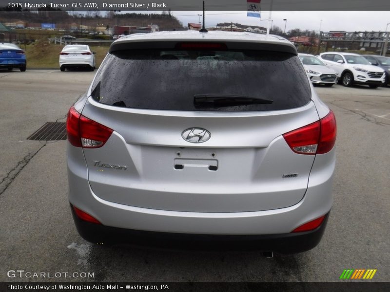 Diamond Silver / Black 2015 Hyundai Tucson GLS AWD