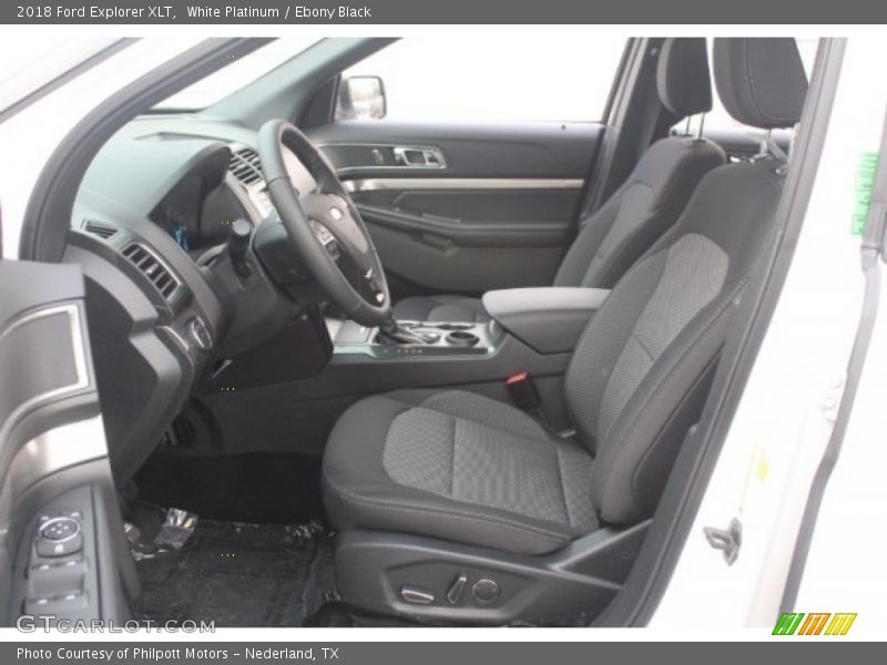White Platinum / Ebony Black 2018 Ford Explorer XLT
