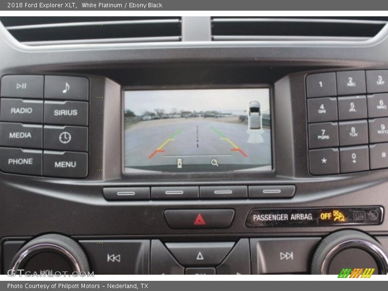 White Platinum / Ebony Black 2018 Ford Explorer XLT