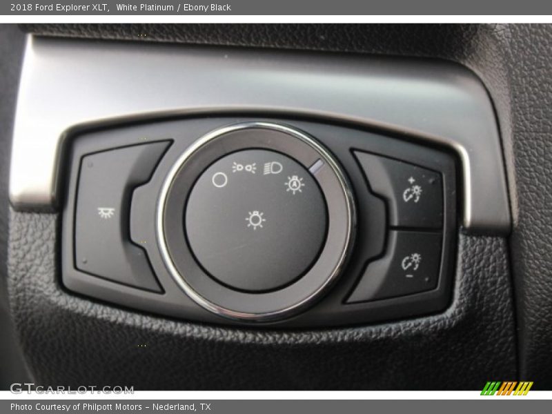 White Platinum / Ebony Black 2018 Ford Explorer XLT