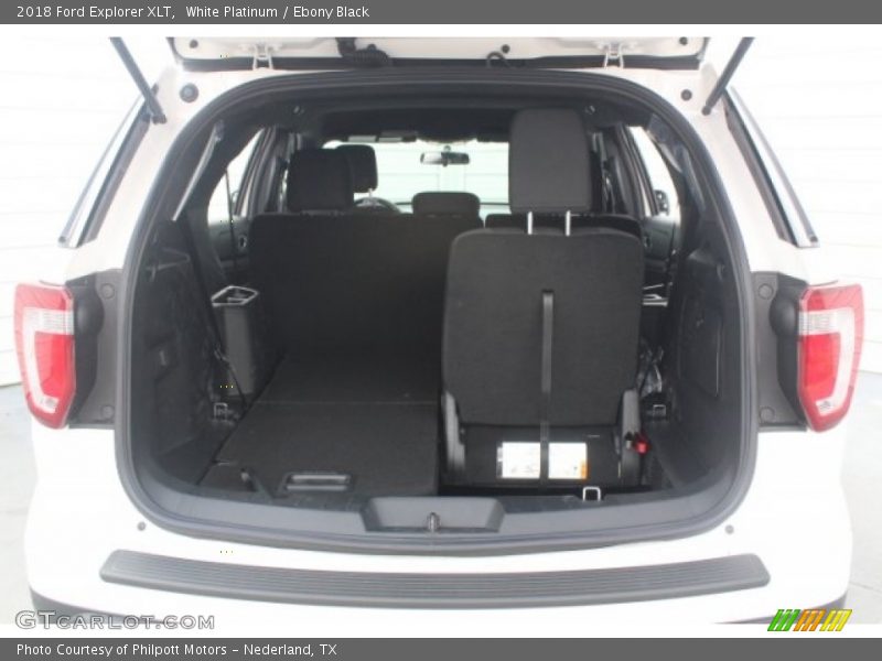 White Platinum / Ebony Black 2018 Ford Explorer XLT
