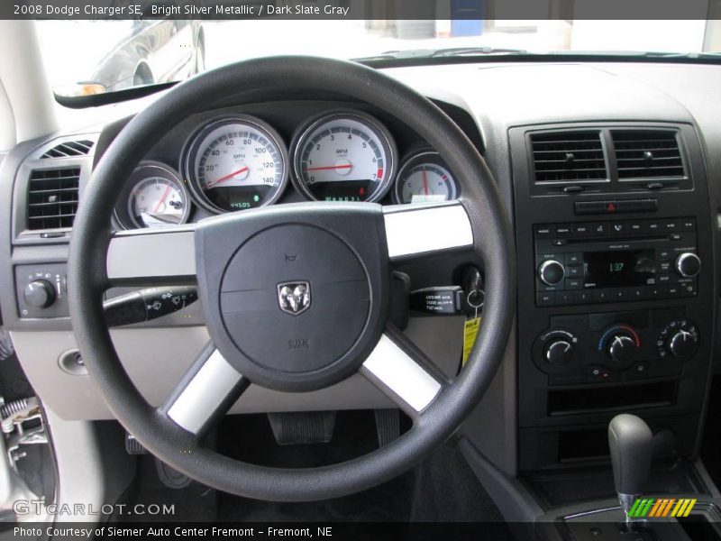 Bright Silver Metallic / Dark Slate Gray 2008 Dodge Charger SE