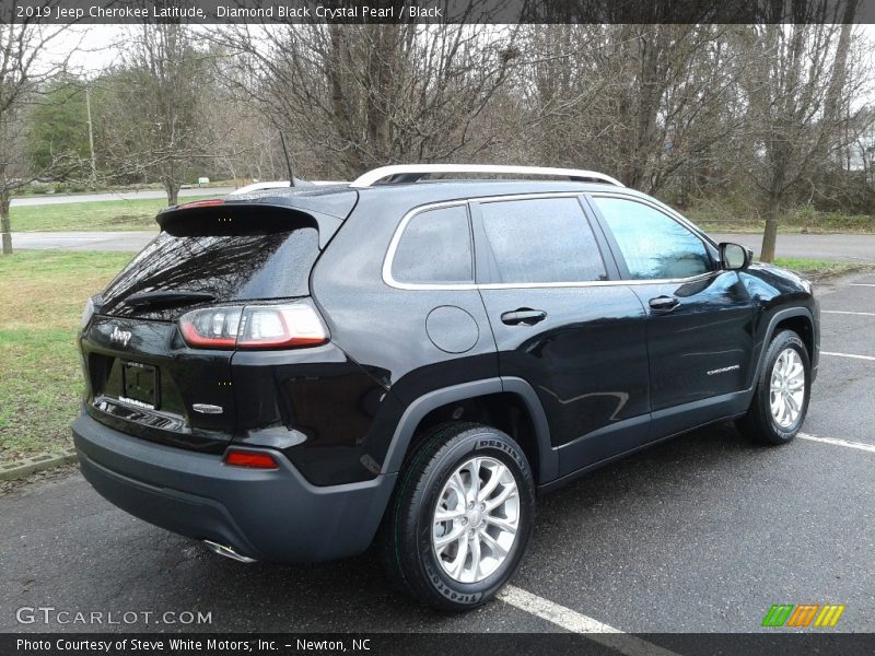 Diamond Black Crystal Pearl / Black 2019 Jeep Cherokee Latitude