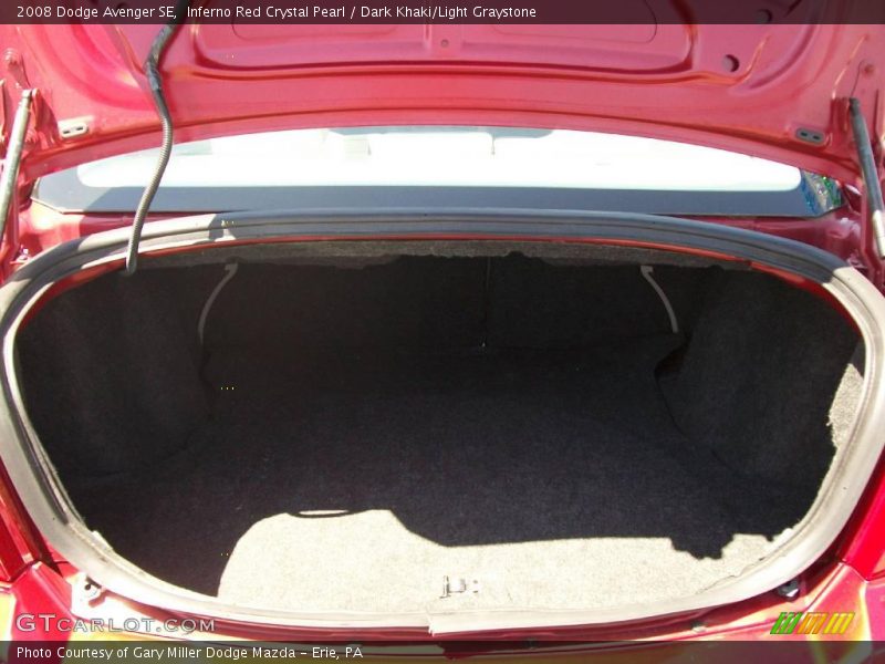 Inferno Red Crystal Pearl / Dark Khaki/Light Graystone 2008 Dodge Avenger SE