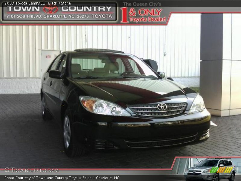 Black / Stone 2003 Toyota Camry LE