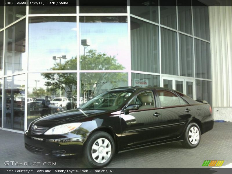 Black / Stone 2003 Toyota Camry LE