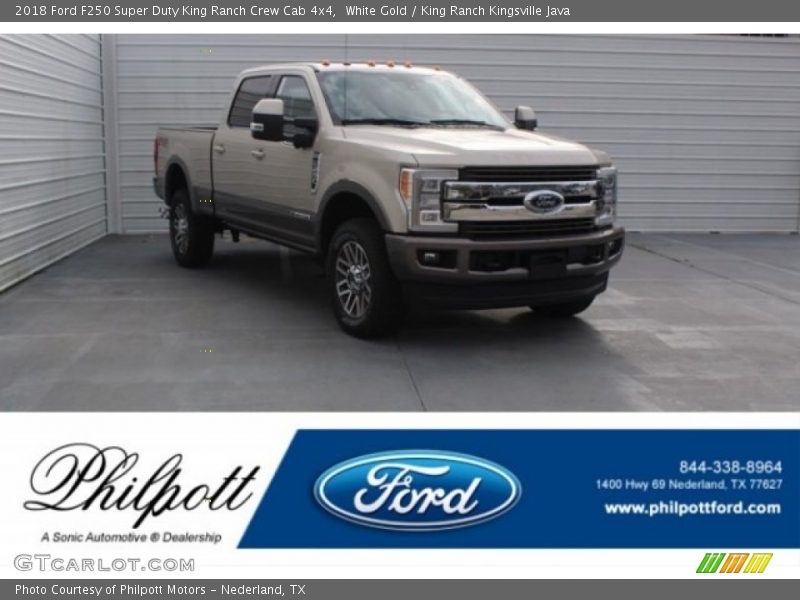 White Gold / King Ranch Kingsville Java 2018 Ford F250 Super Duty King Ranch Crew Cab 4x4