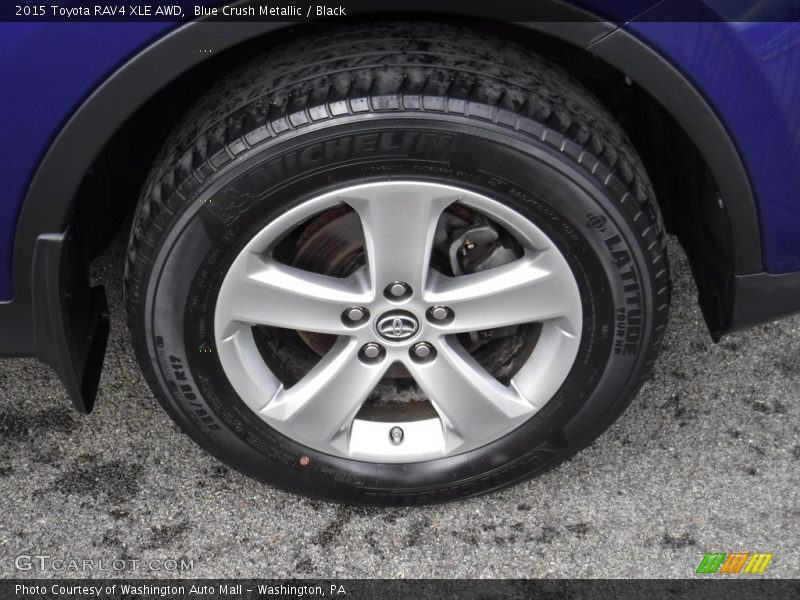 Blue Crush Metallic / Black 2015 Toyota RAV4 XLE AWD