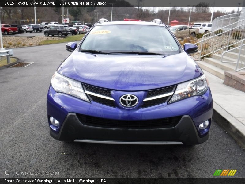 Blue Crush Metallic / Black 2015 Toyota RAV4 XLE AWD