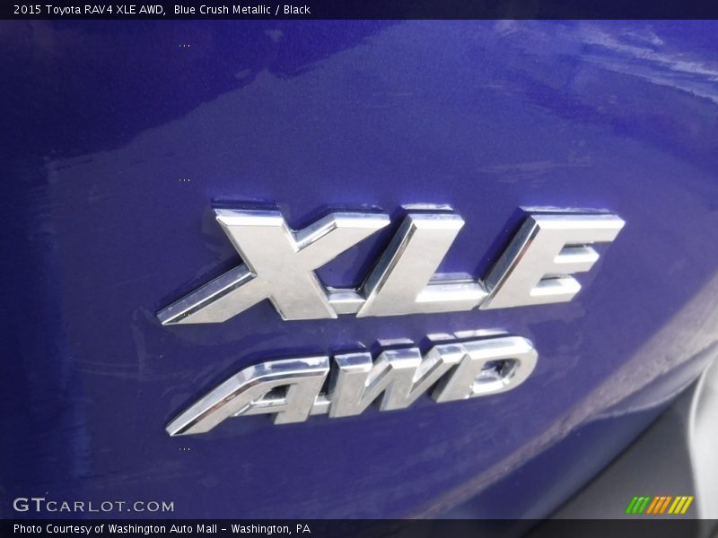 Blue Crush Metallic / Black 2015 Toyota RAV4 XLE AWD