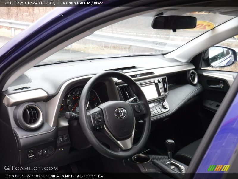 Blue Crush Metallic / Black 2015 Toyota RAV4 XLE AWD