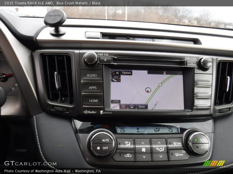 Blue Crush Metallic / Black 2015 Toyota RAV4 XLE AWD
