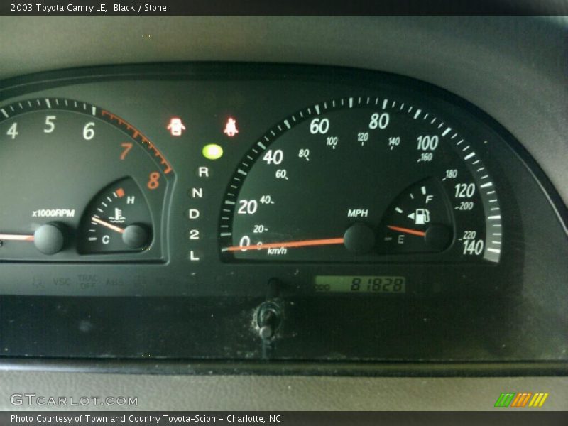 Black / Stone 2003 Toyota Camry LE