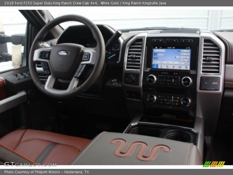 White Gold / King Ranch Kingsville Java 2018 Ford F250 Super Duty King Ranch Crew Cab 4x4