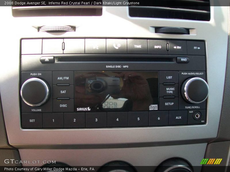 Inferno Red Crystal Pearl / Dark Khaki/Light Graystone 2008 Dodge Avenger SE