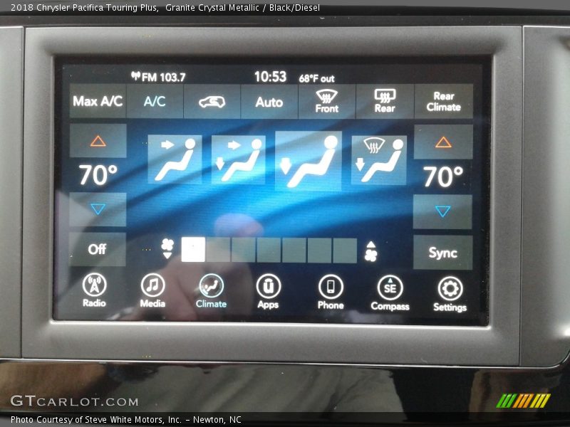 Granite Crystal Metallic / Black/Diesel 2018 Chrysler Pacifica Touring Plus