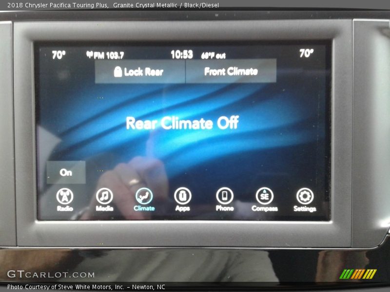 Granite Crystal Metallic / Black/Diesel 2018 Chrysler Pacifica Touring Plus