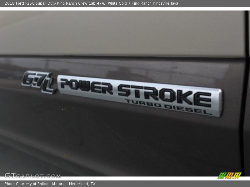 White Gold / King Ranch Kingsville Java 2018 Ford F250 Super Duty King Ranch Crew Cab 4x4
