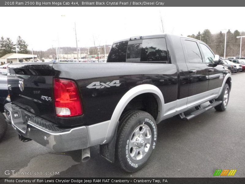 Brilliant Black Crystal Pearl / Black/Diesel Gray 2018 Ram 2500 Big Horn Mega Cab 4x4