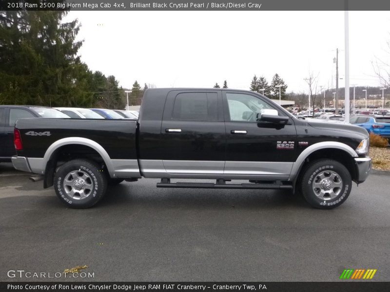 Brilliant Black Crystal Pearl / Black/Diesel Gray 2018 Ram 2500 Big Horn Mega Cab 4x4