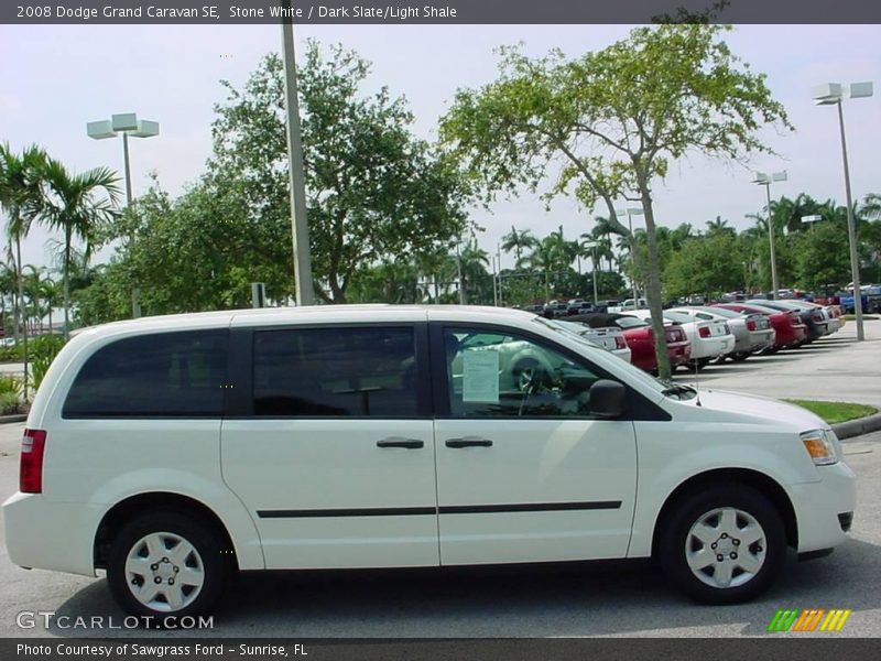Stone White / Dark Slate/Light Shale 2008 Dodge Grand Caravan SE