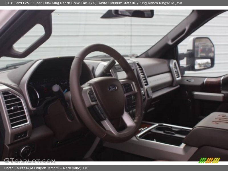 White Platinum Metallic / King Ranch Kingsville Java 2018 Ford F250 Super Duty King Ranch Crew Cab 4x4