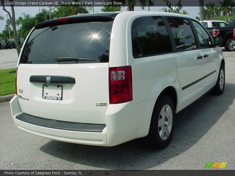 Stone White / Dark Slate/Light Shale 2008 Dodge Grand Caravan SE