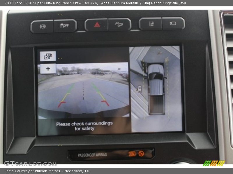 White Platinum Metallic / King Ranch Kingsville Java 2018 Ford F250 Super Duty King Ranch Crew Cab 4x4
