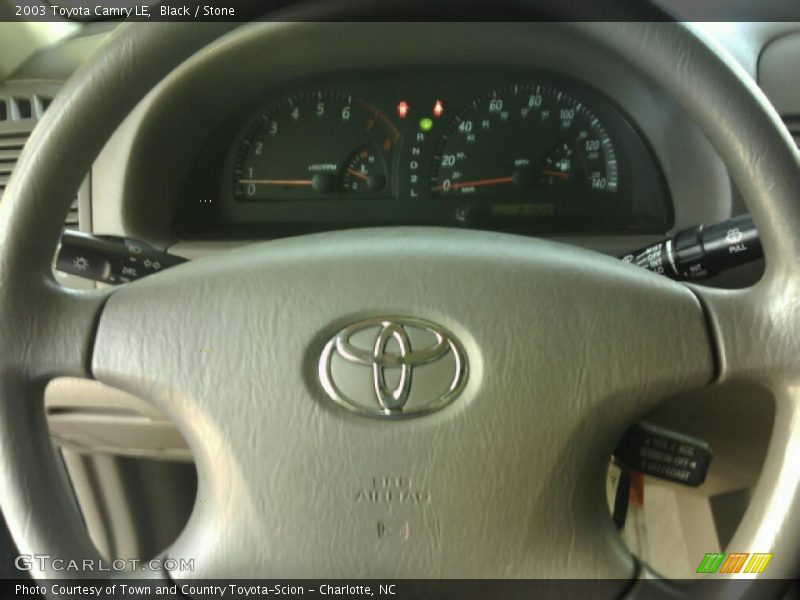 Black / Stone 2003 Toyota Camry LE