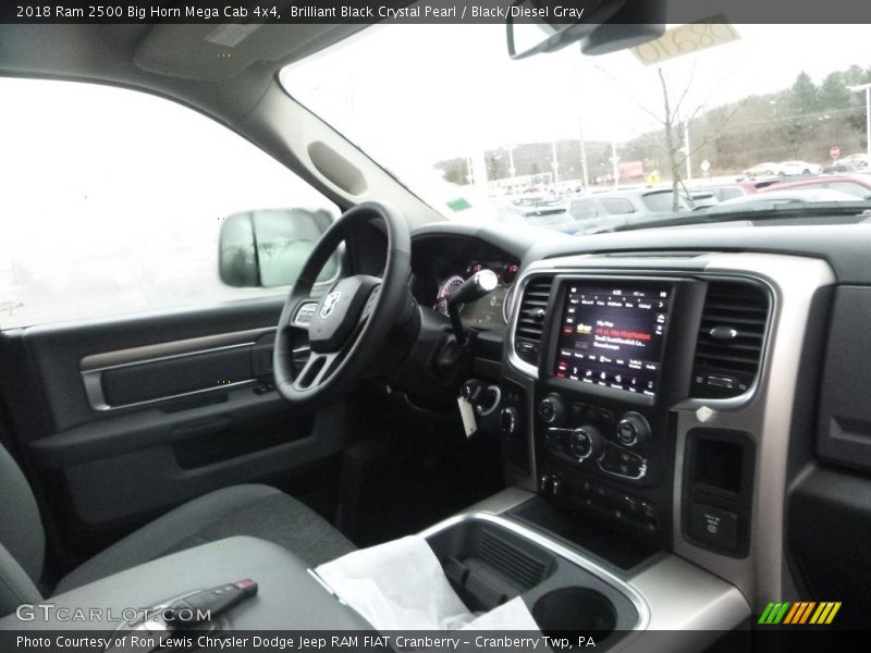 Brilliant Black Crystal Pearl / Black/Diesel Gray 2018 Ram 2500 Big Horn Mega Cab 4x4