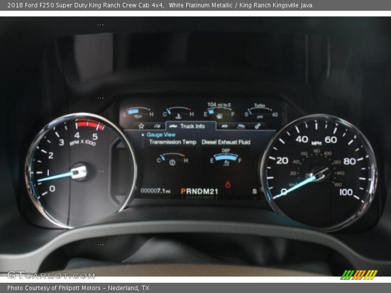 White Platinum Metallic / King Ranch Kingsville Java 2018 Ford F250 Super Duty King Ranch Crew Cab 4x4