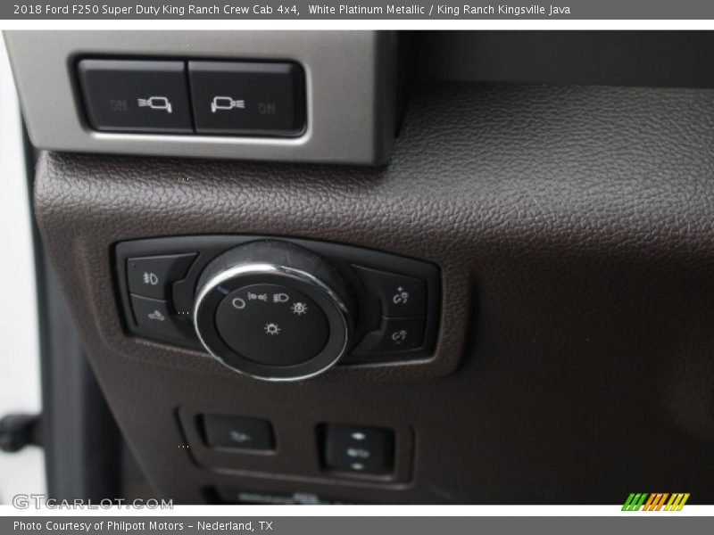 White Platinum Metallic / King Ranch Kingsville Java 2018 Ford F250 Super Duty King Ranch Crew Cab 4x4