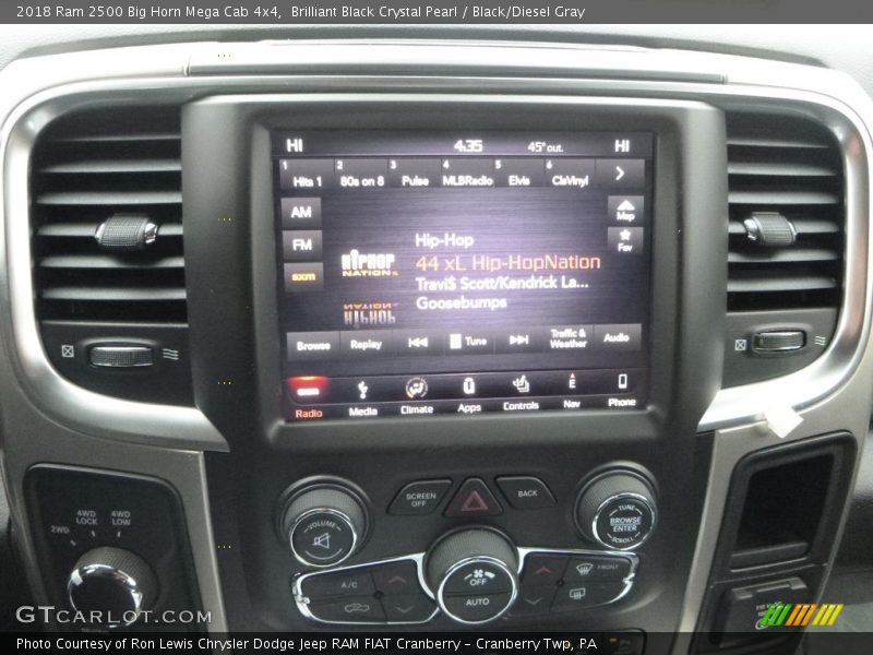 Brilliant Black Crystal Pearl / Black/Diesel Gray 2018 Ram 2500 Big Horn Mega Cab 4x4