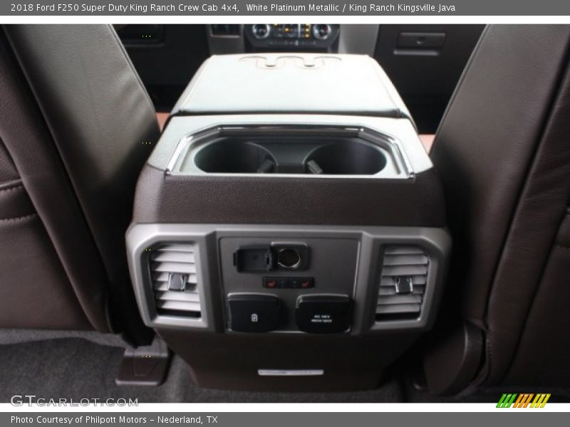 White Platinum Metallic / King Ranch Kingsville Java 2018 Ford F250 Super Duty King Ranch Crew Cab 4x4