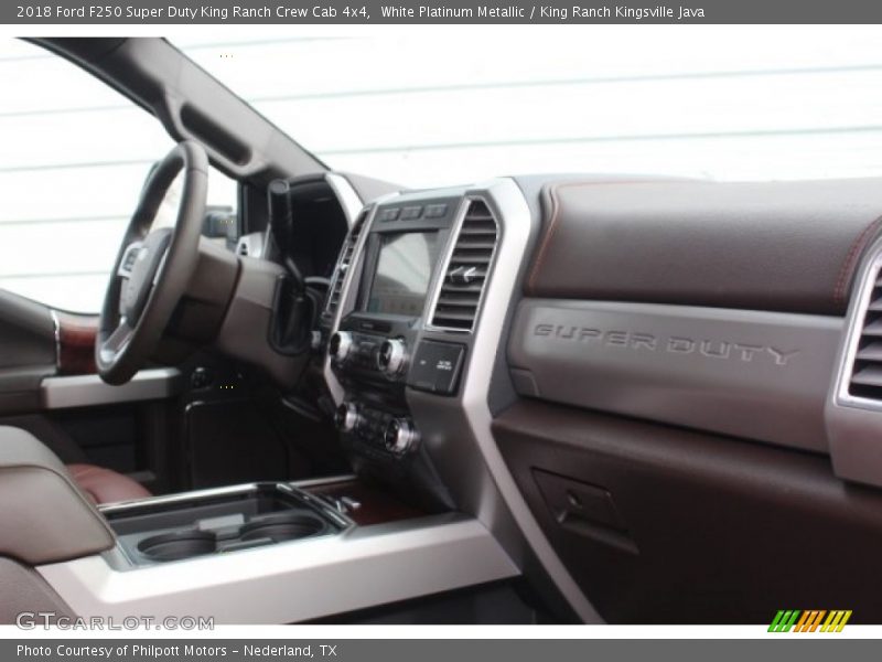 White Platinum Metallic / King Ranch Kingsville Java 2018 Ford F250 Super Duty King Ranch Crew Cab 4x4