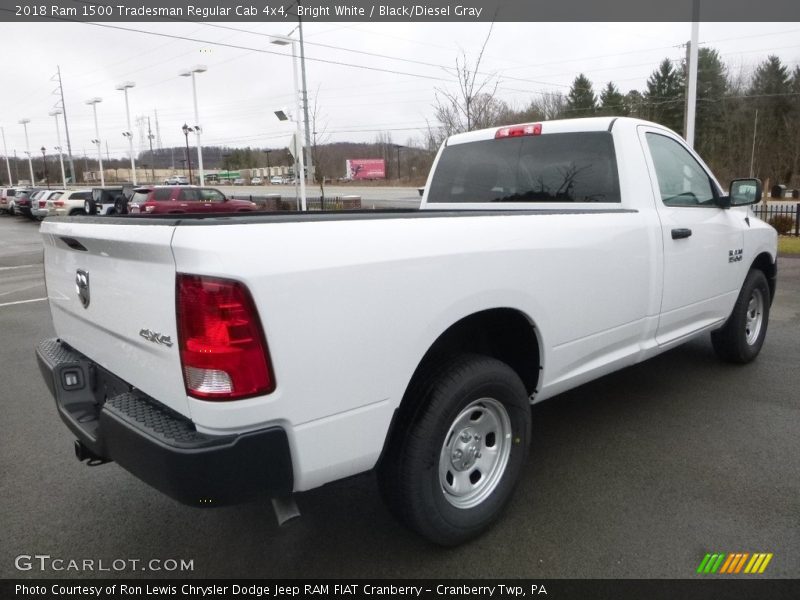 Bright White / Black/Diesel Gray 2018 Ram 1500 Tradesman Regular Cab 4x4