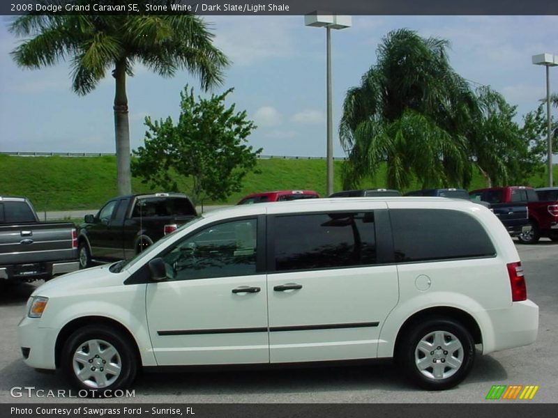 Stone White / Dark Slate/Light Shale 2008 Dodge Grand Caravan SE
