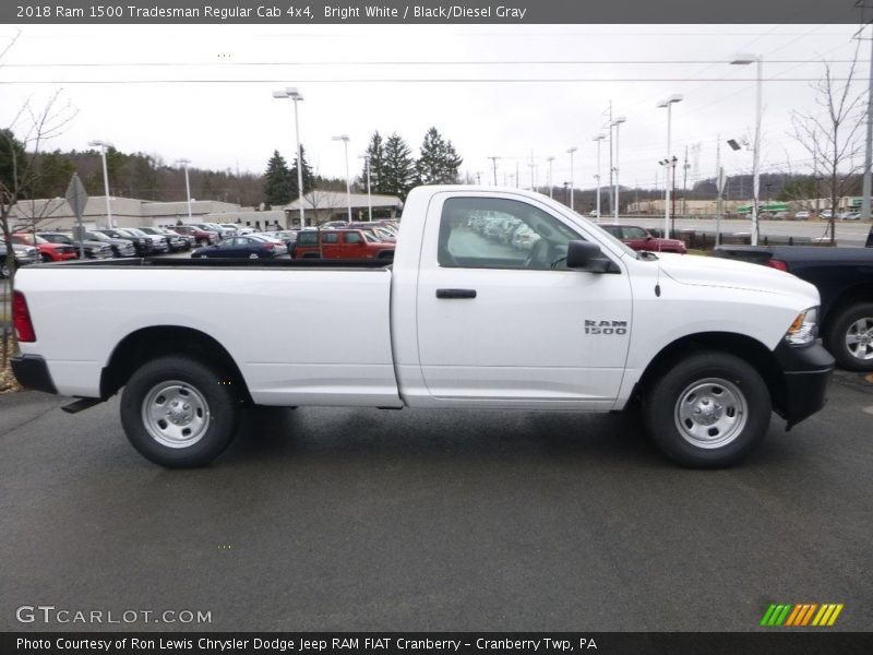 Bright White / Black/Diesel Gray 2018 Ram 1500 Tradesman Regular Cab 4x4