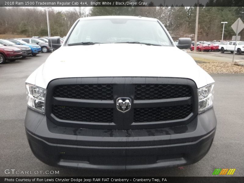 Bright White / Black/Diesel Gray 2018 Ram 1500 Tradesman Regular Cab 4x4