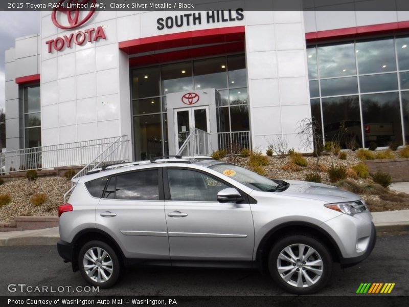 Classic Silver Metallic / Black 2015 Toyota RAV4 Limited AWD