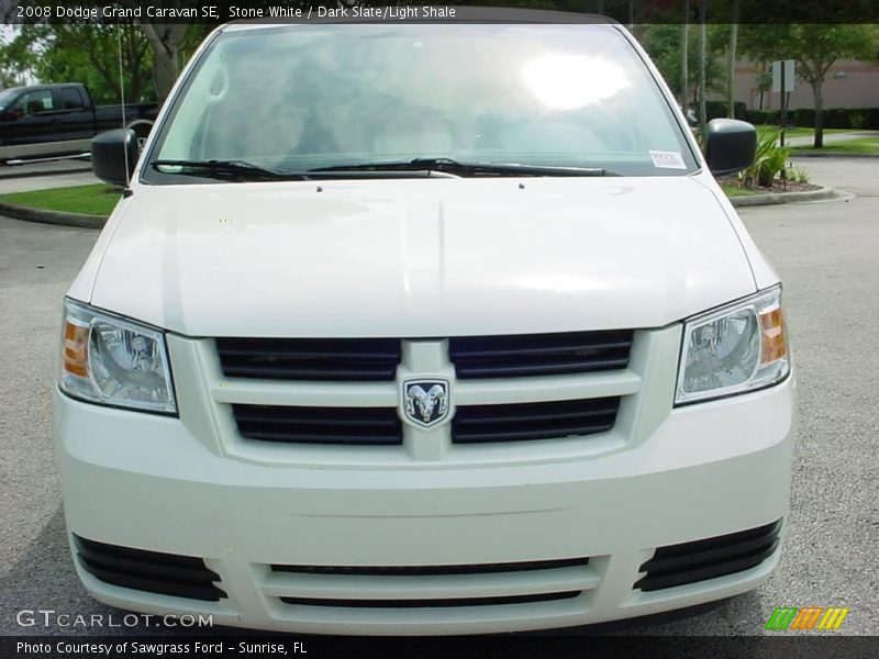 Stone White / Dark Slate/Light Shale 2008 Dodge Grand Caravan SE